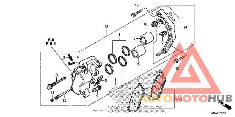 Front brake caliper (1)