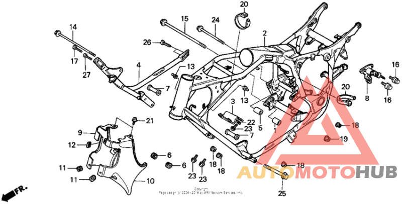Vt1100c frame