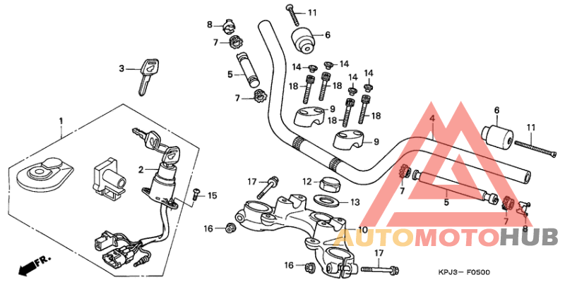 Handle pipe/top bridge