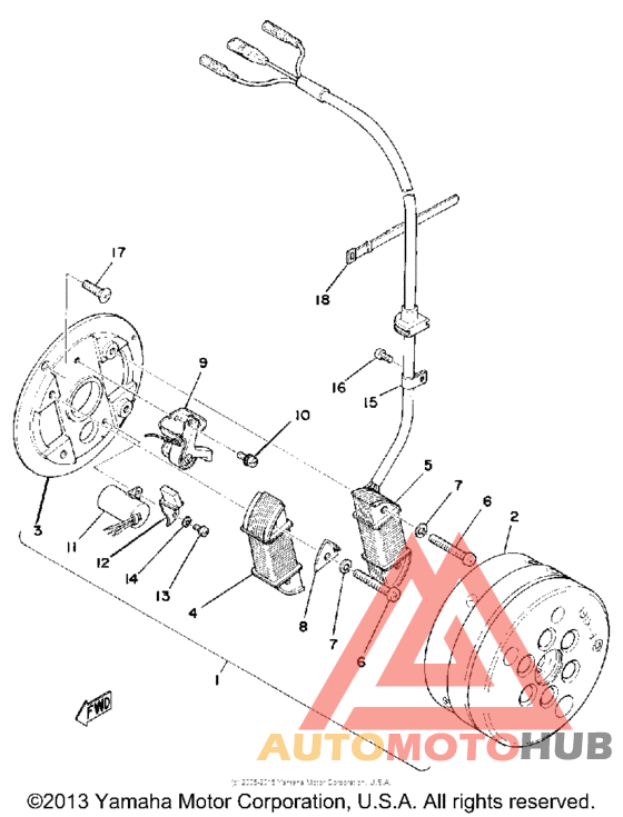 Flywheel magneto