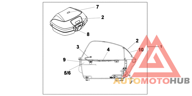 45l top box t type fop only