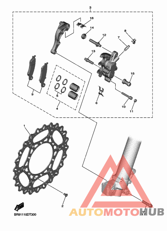 Передний суппорт