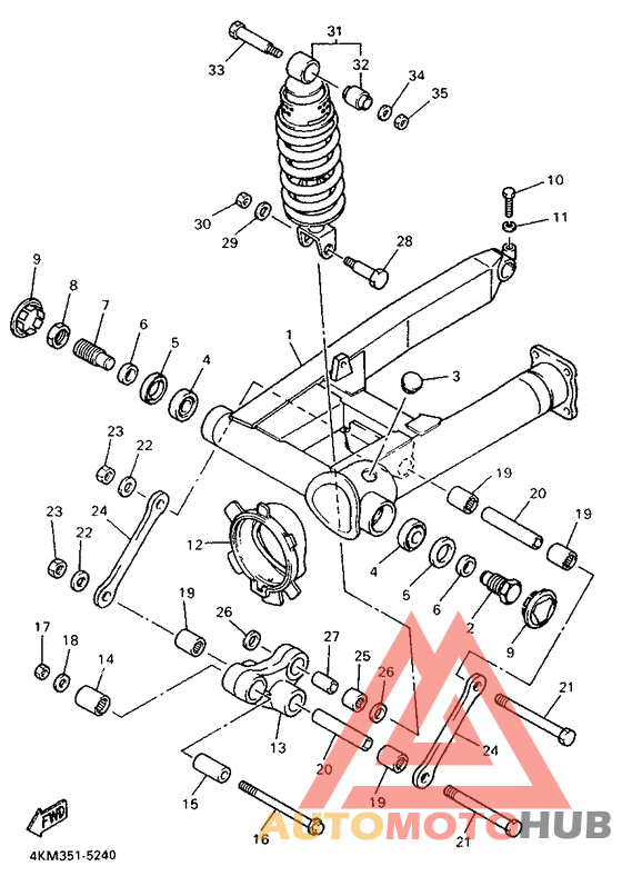Rear arm. suspension