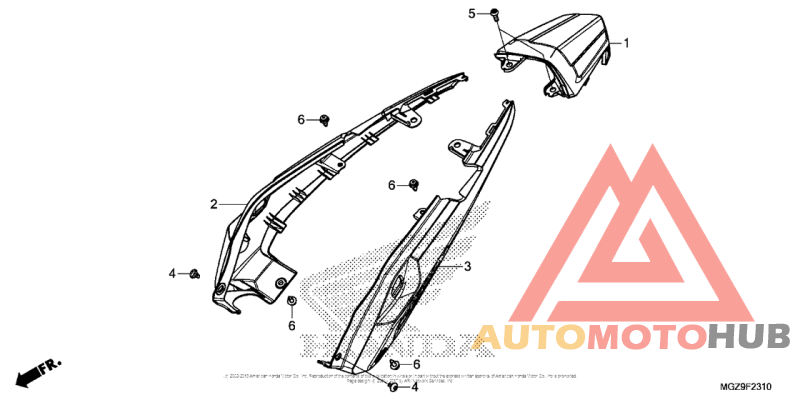 Задний обтекатель