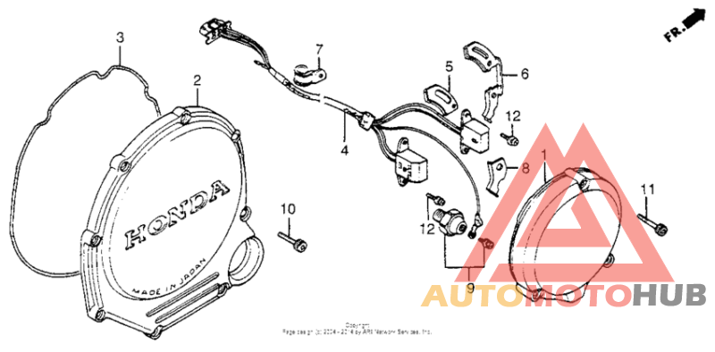 Clutch cover + pulse generator