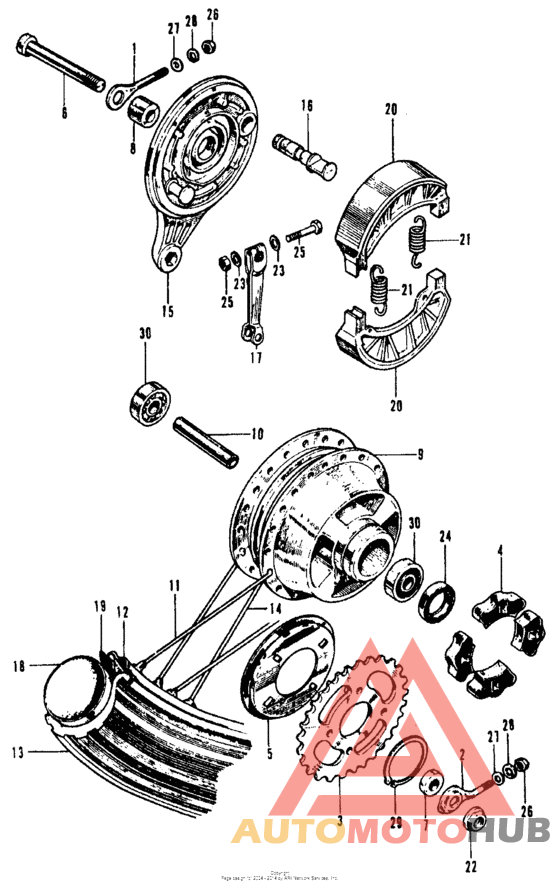 Переднее колесо