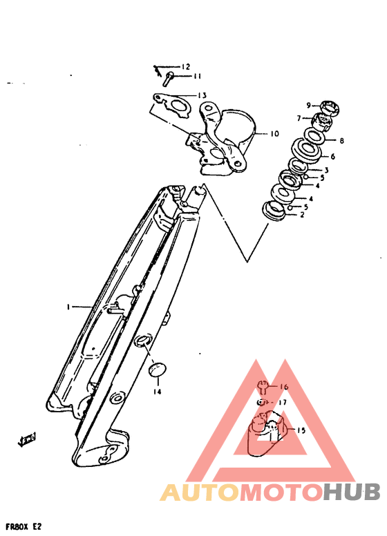 Вилка передней оси