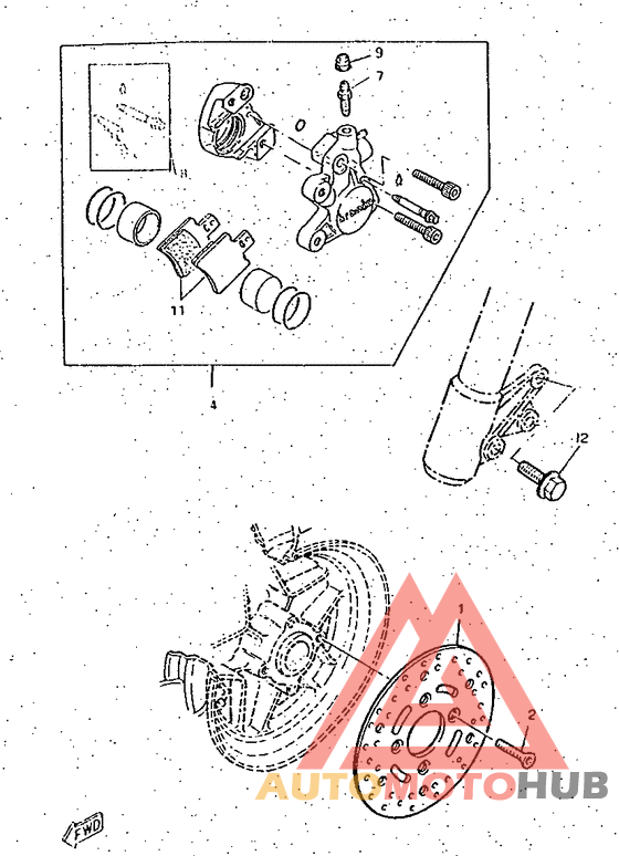 Передний тормоз