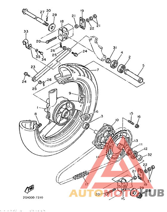 Переднее колесо