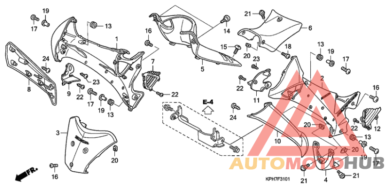 Main pipe cover/ leg shield