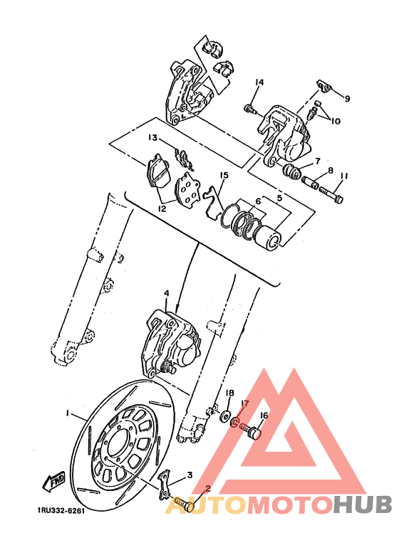 Vorderrad-bremssattel