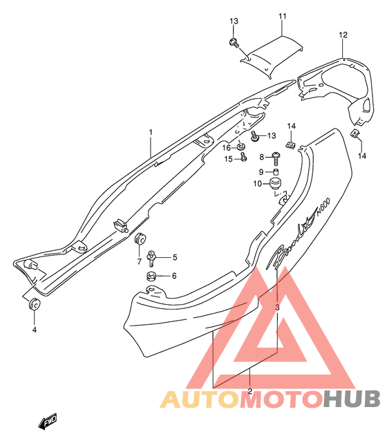 Обтекатель задний