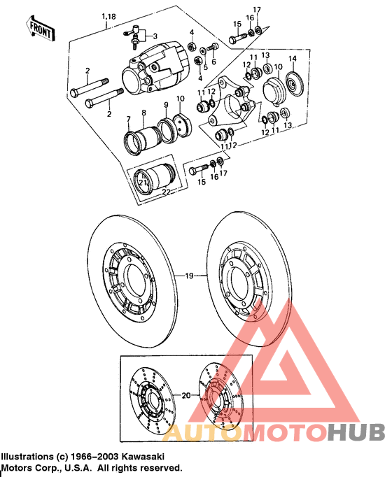 Передний суппорт