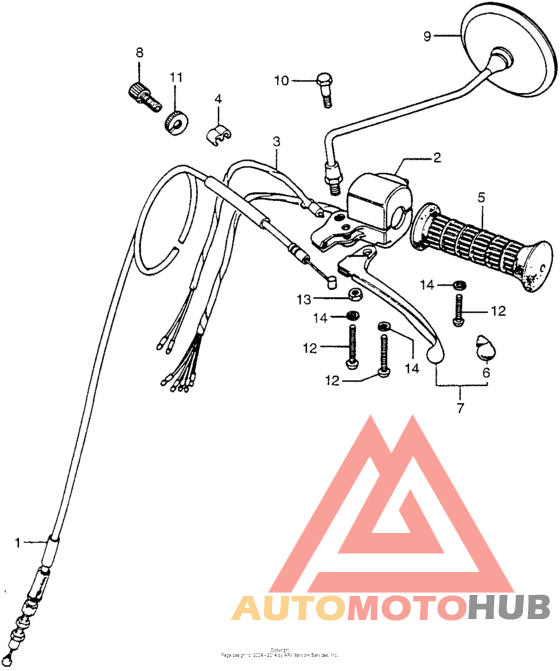 Left handle switch + cable ii