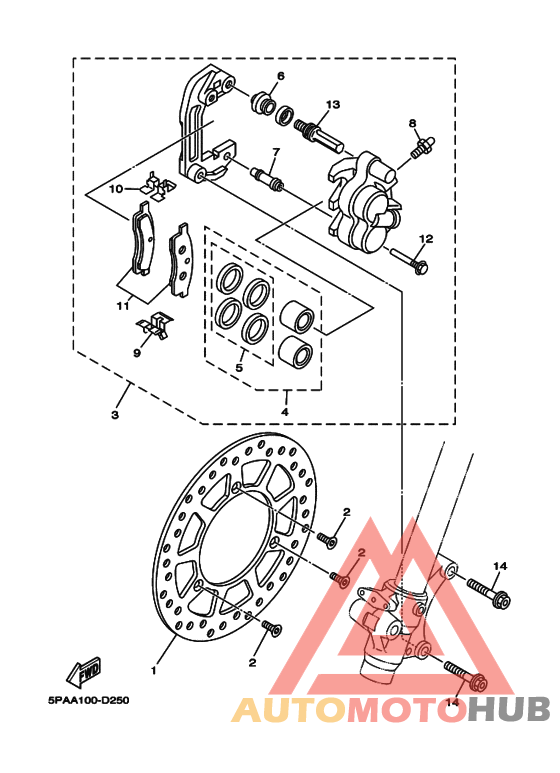 Передний суппорт
