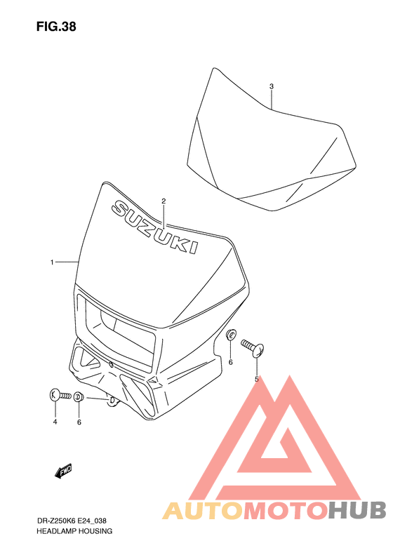 Headlamp cover  front fender