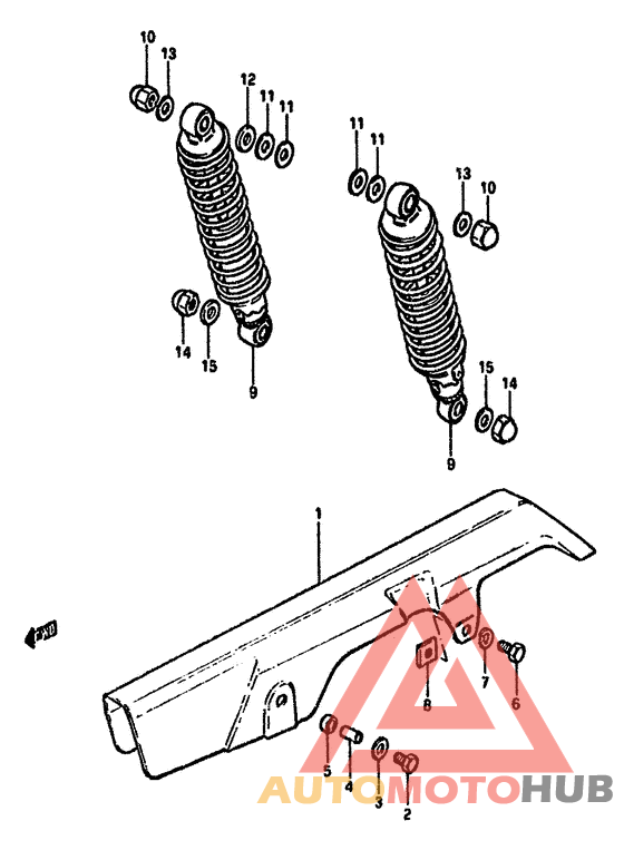 Chain case-shock absorber