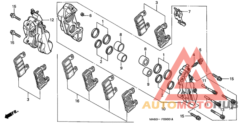 Передний суппорт
