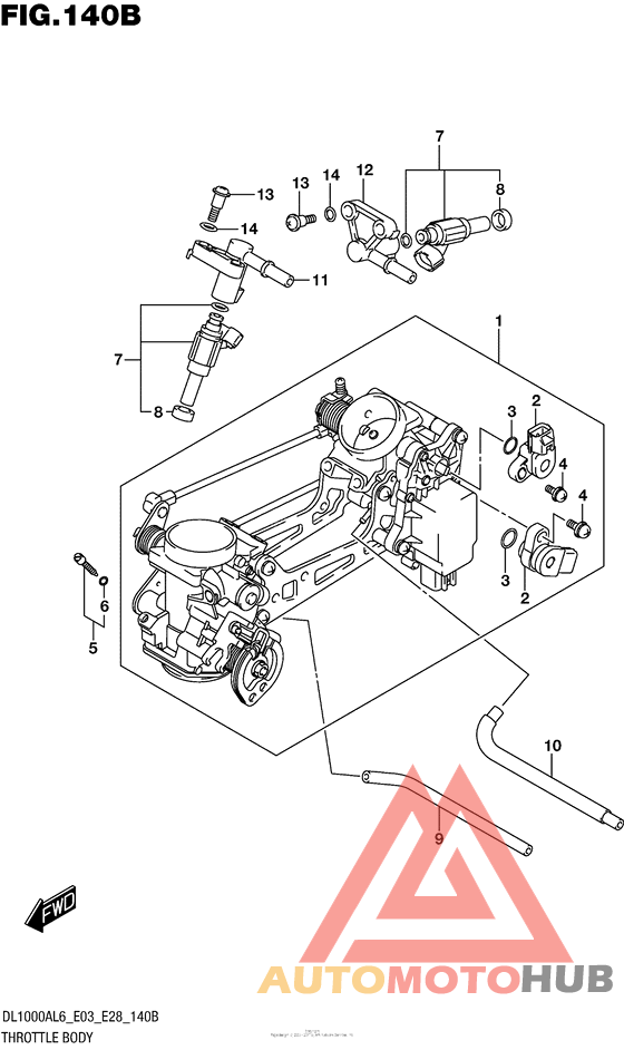 Throttle Body (Dl1000Al6 E28)