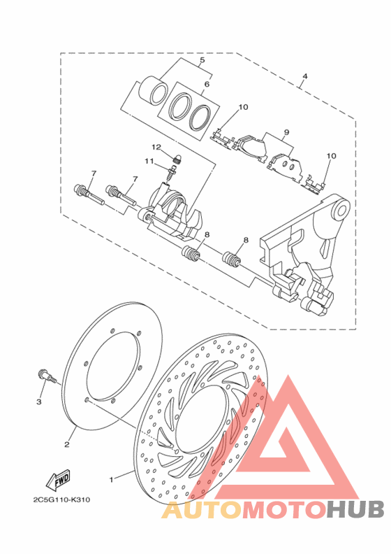 Задний суппорт