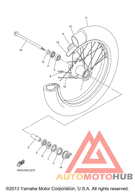 Переднее колесо