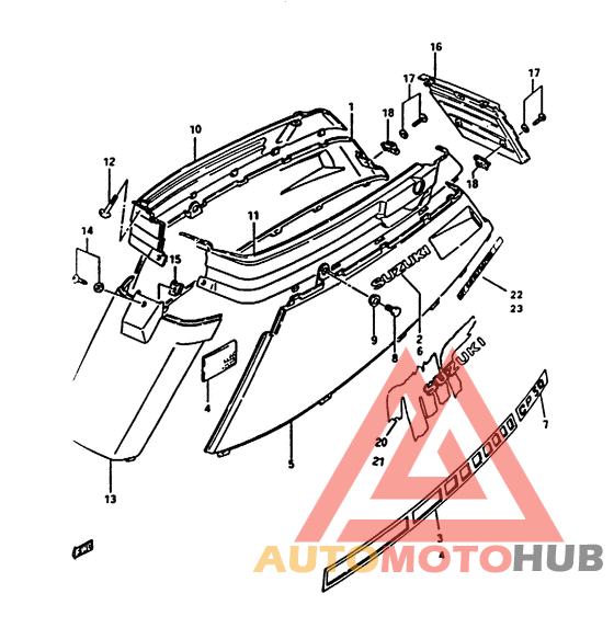 Обтекатель задний