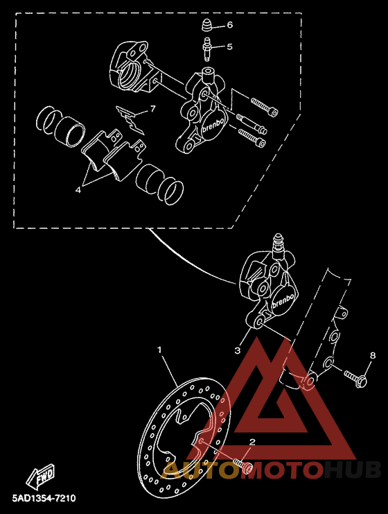 Передний суппорт