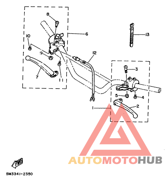 Handle switch. lever