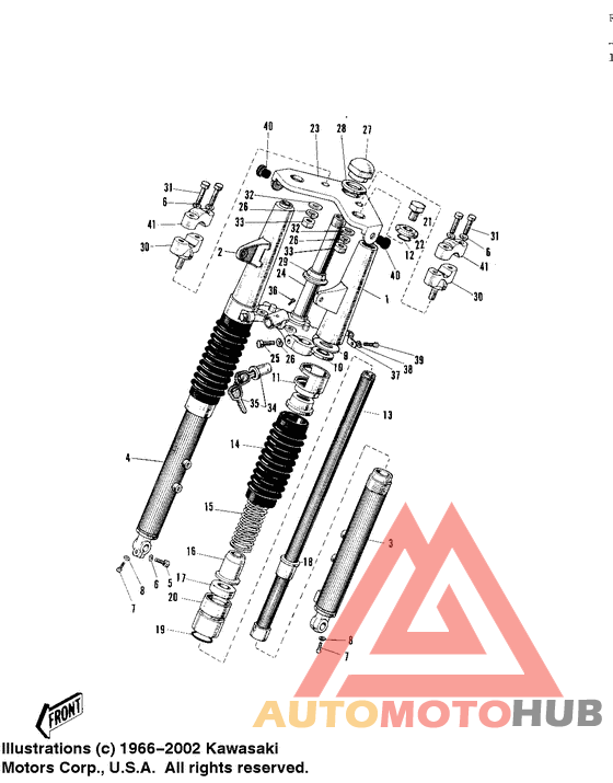 Вилка передней оси