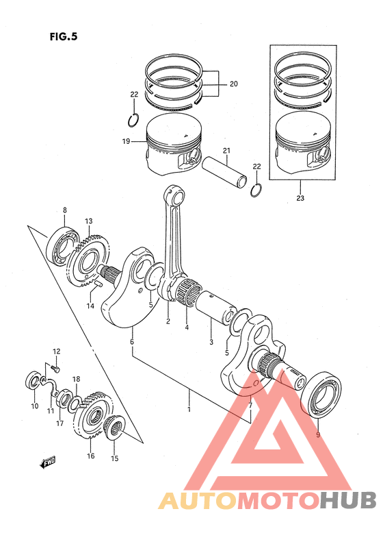 Вал коленчатый