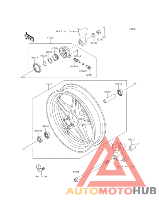 Переднее колесо