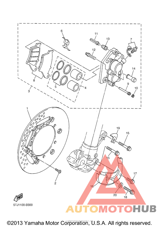 Передний суппорт