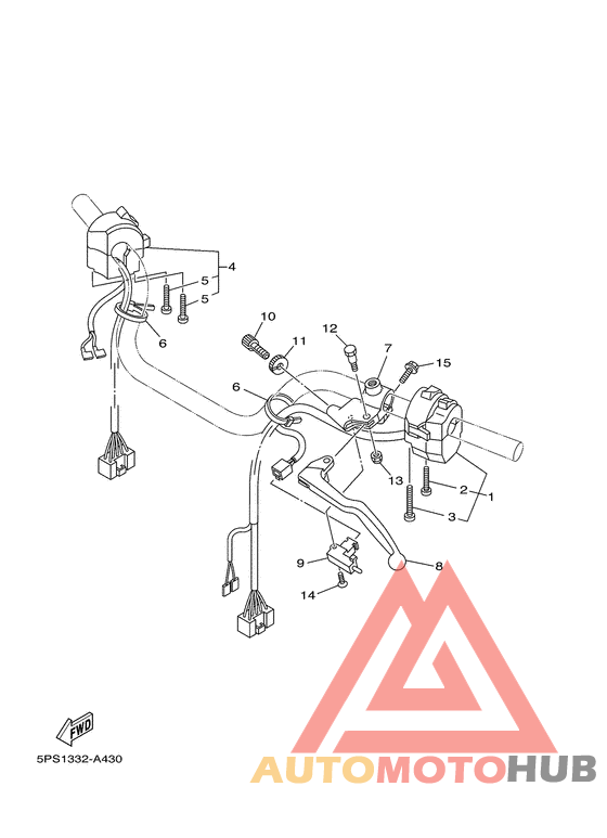 Handle switch. lever