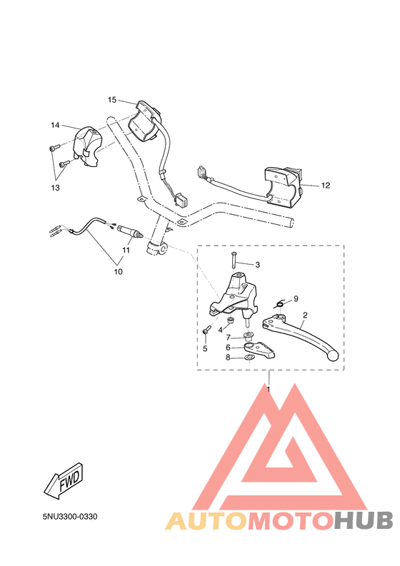 Handle switch. lever