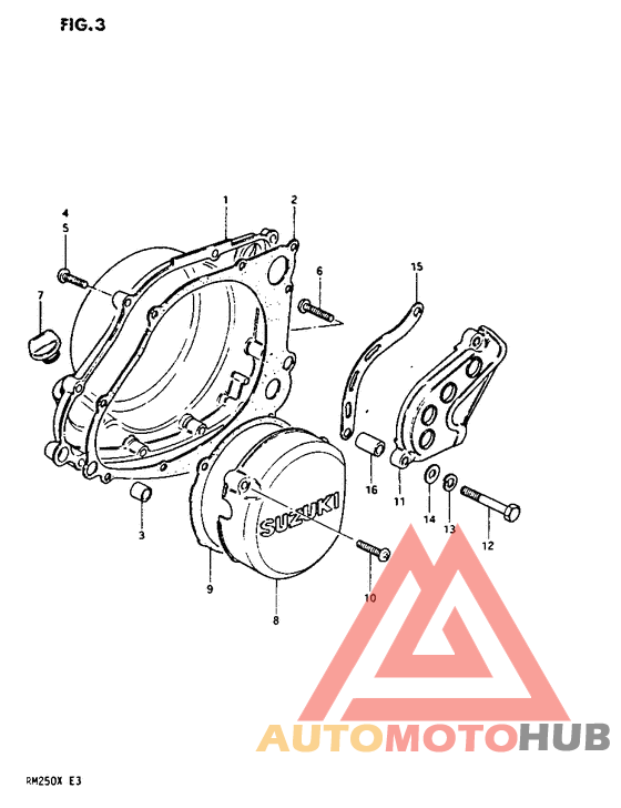 Crankcase cover ass`y  (v