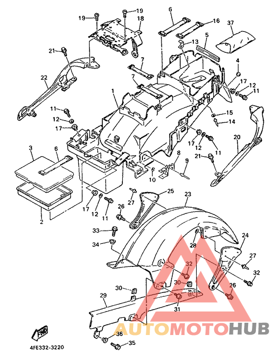 Задний бампер