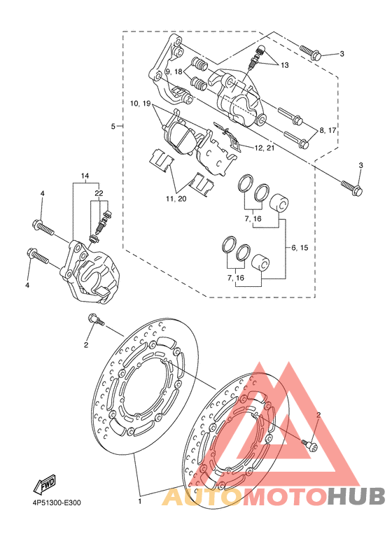 Передний суппорт