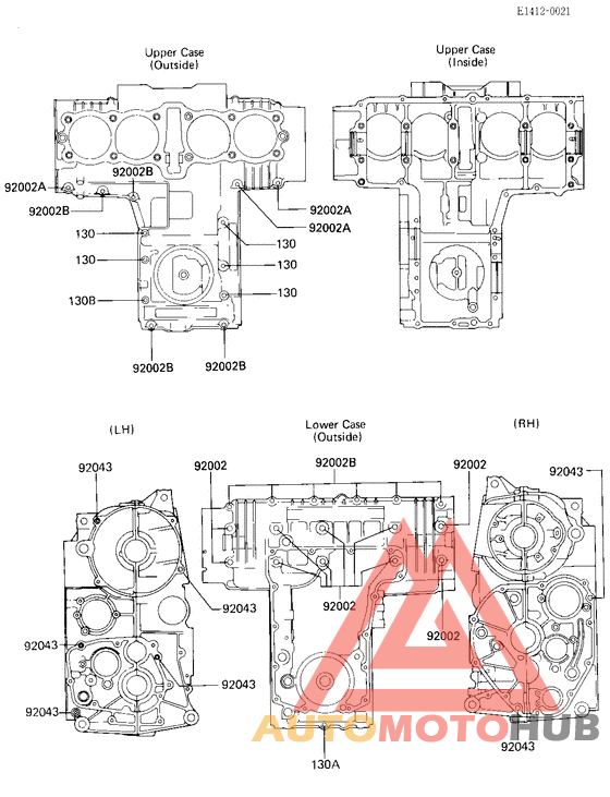 Crankcase bolt & stud pattern