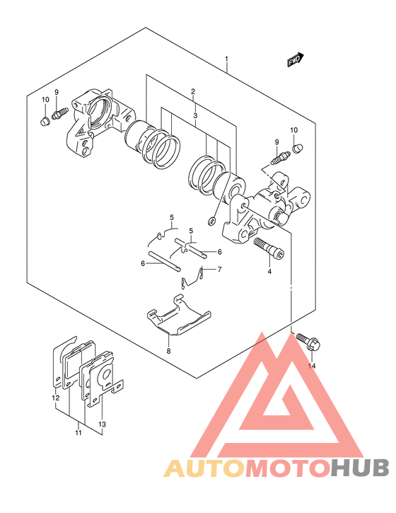 Задний суппорт
