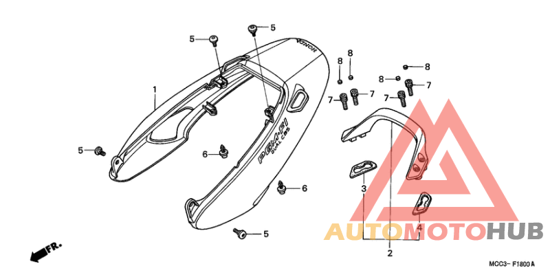Задний обтекатель