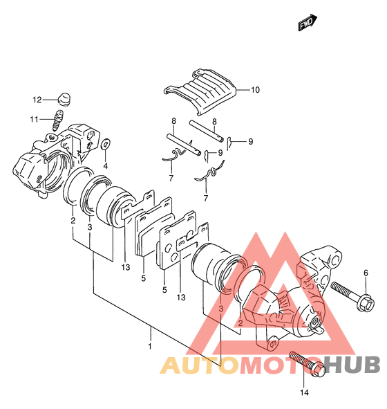 Задний суппорт