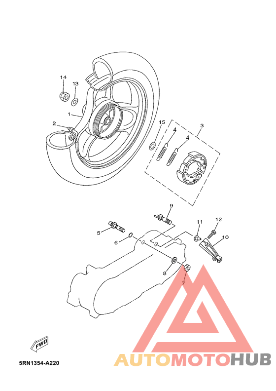 Переднее колесо
