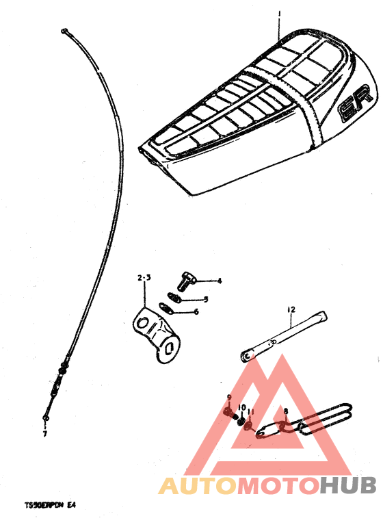Seat - meter cable guide