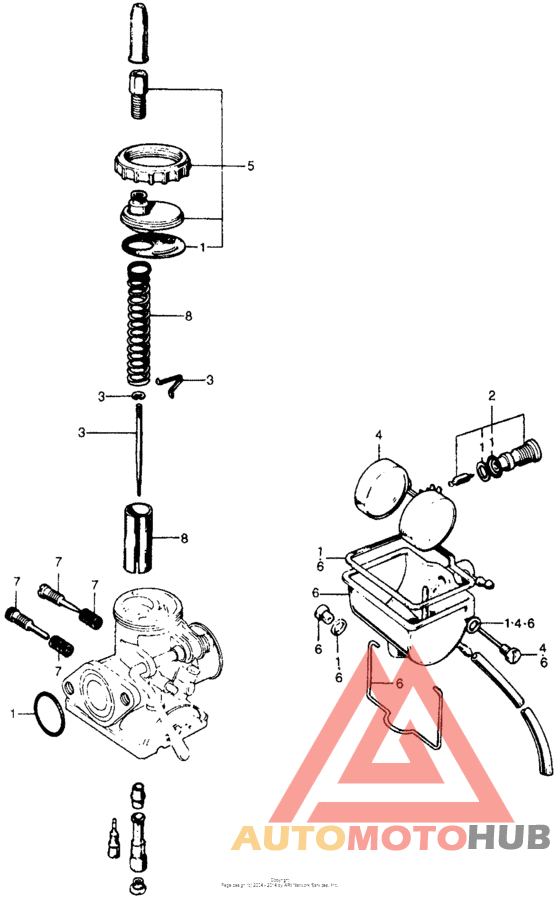 Carburetor component sets