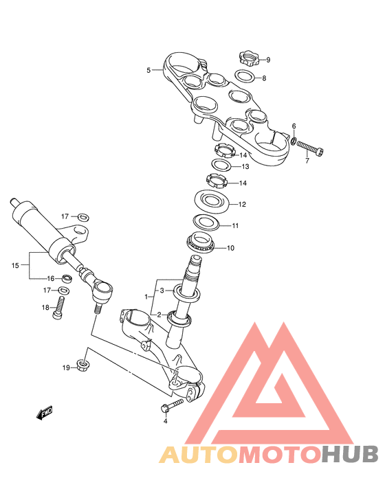Bracket/steering damper