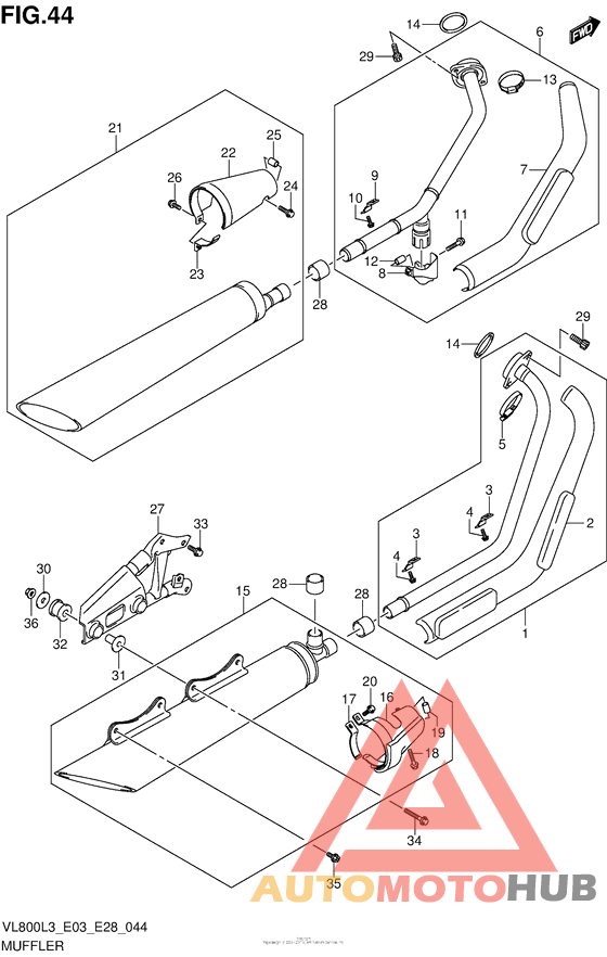 Muffler (Vl800Tl3 E28)