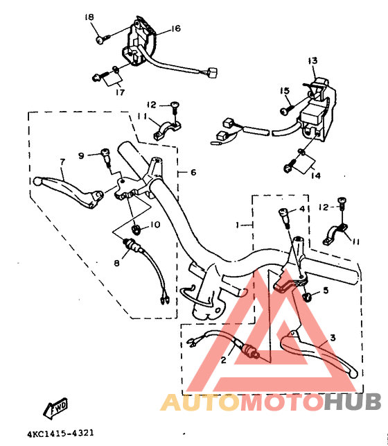 Handle switch. lever