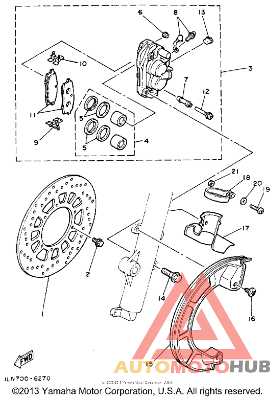 Front brake - caliper