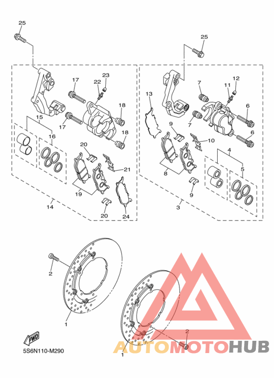 Передний суппорт