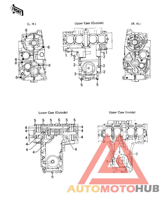 Crankcase bolt & stud pattern